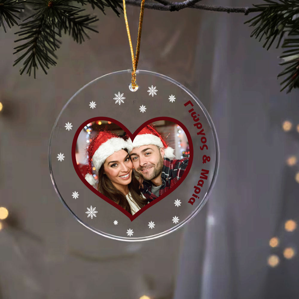 Στολίδι plexiglass couple heart