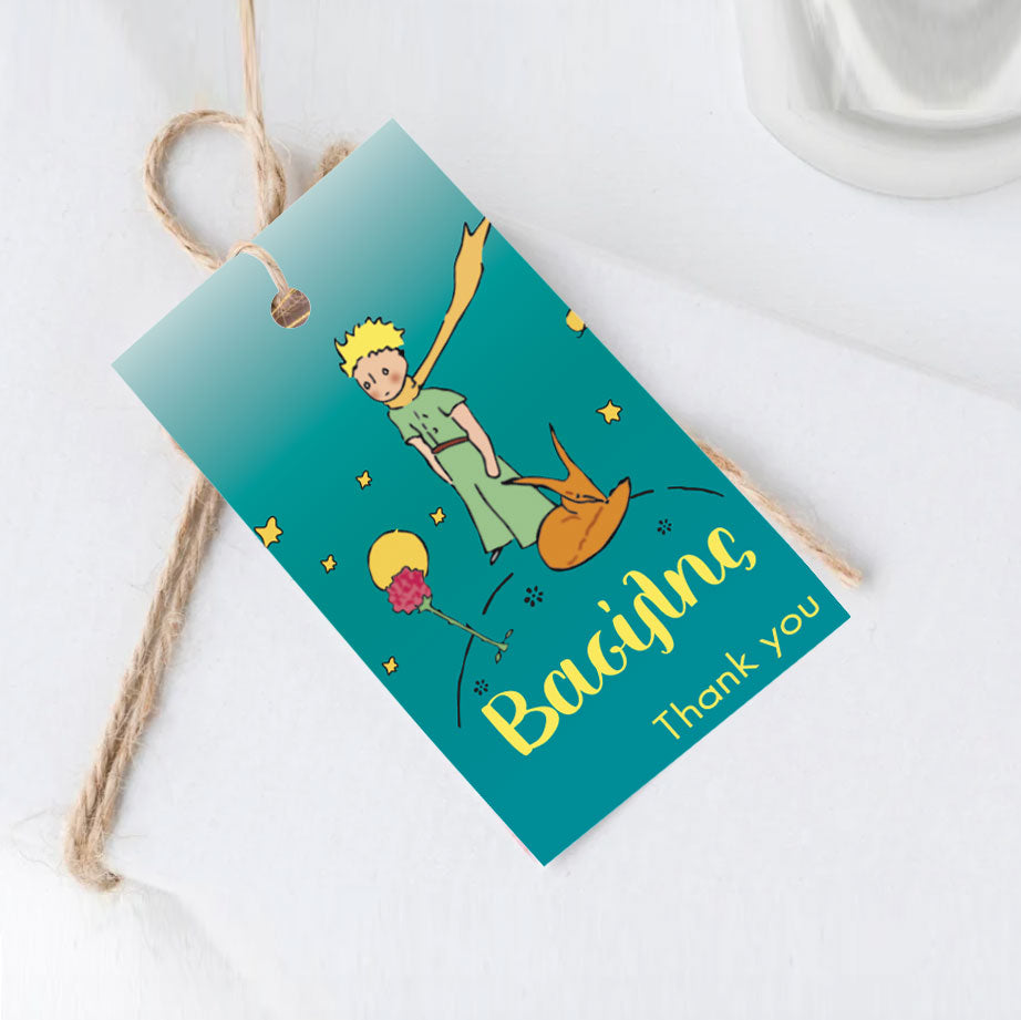 Καρτελάκια βάπτισης με θέμα μικρός πρίγκιπας (20 τεμάχια)
