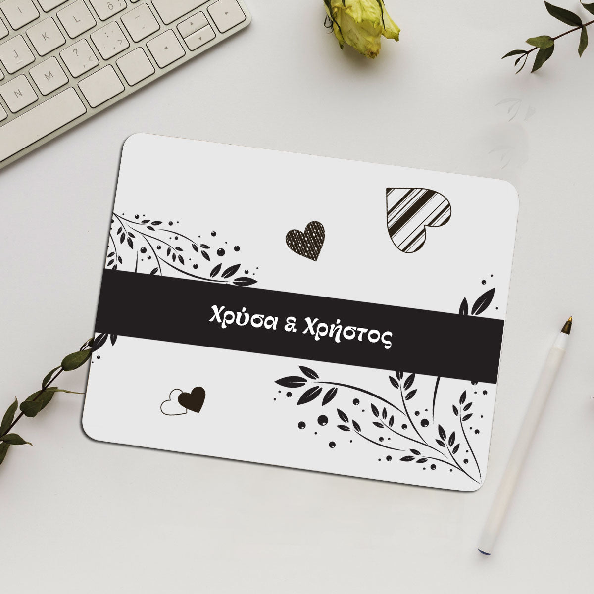 Mousepad black and white