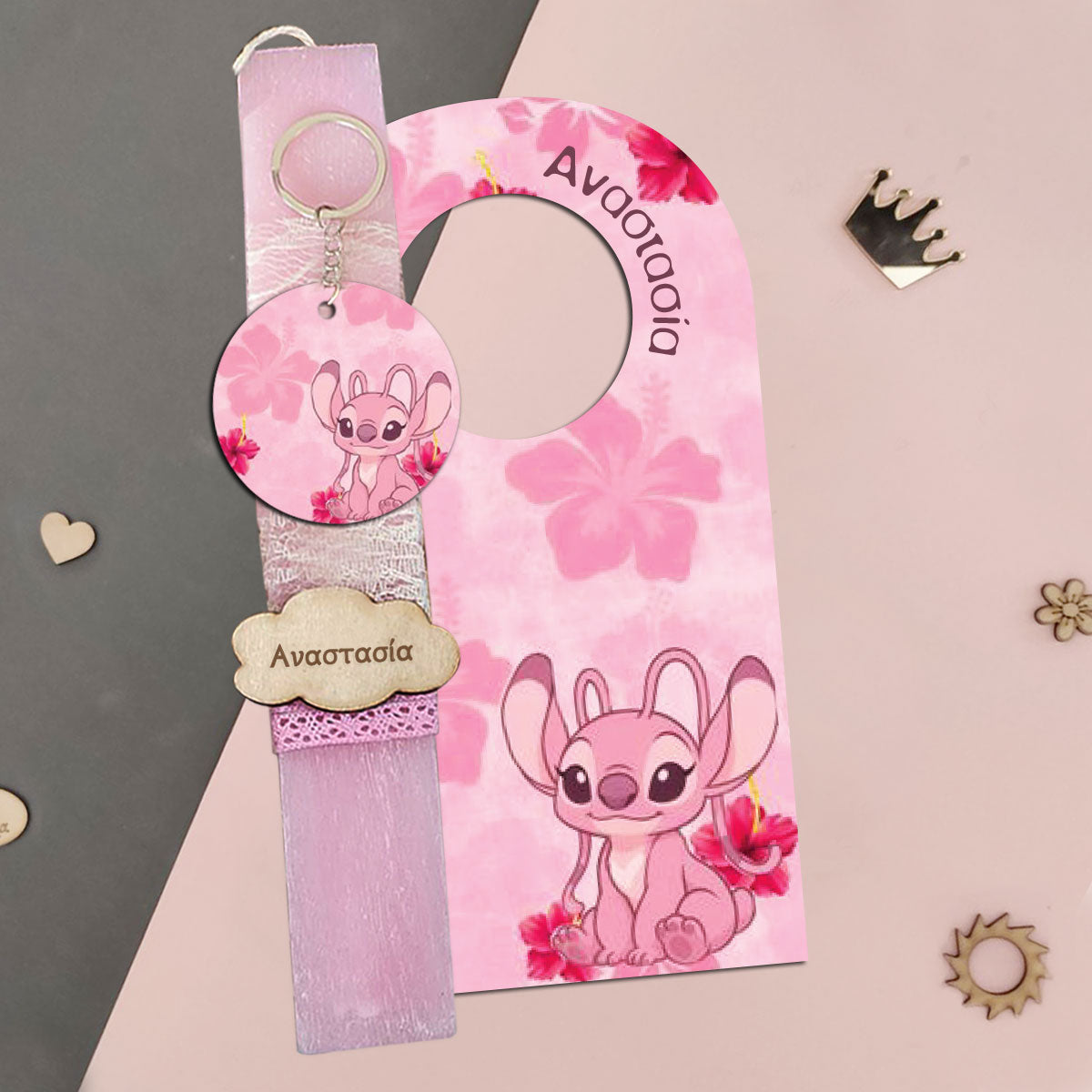 Λαμπάδα Stich με κρεμαστό πόρτας