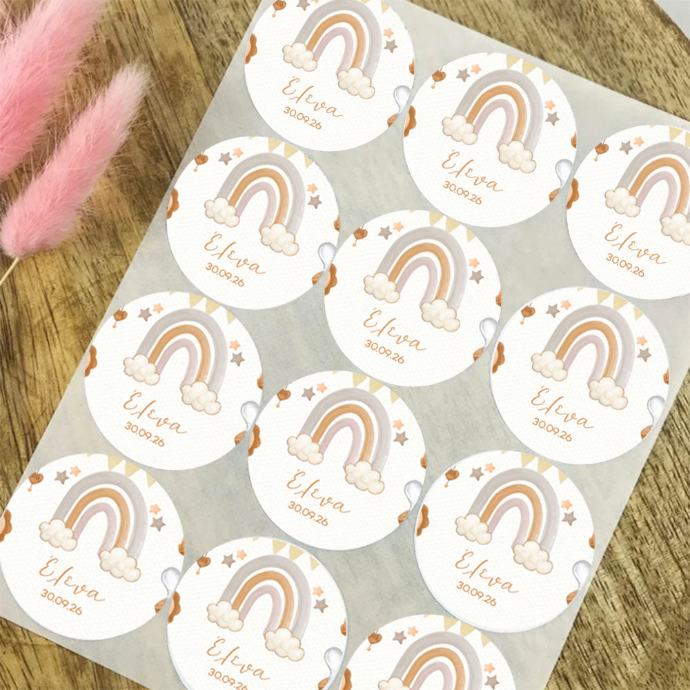 Αυτοκόλλητα με θέμα ουράνιο τόξο 20 τεμάχια