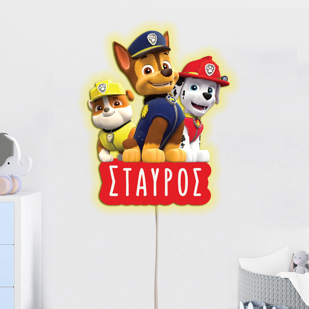 Φωτιστικό τοίχου PAW patrol