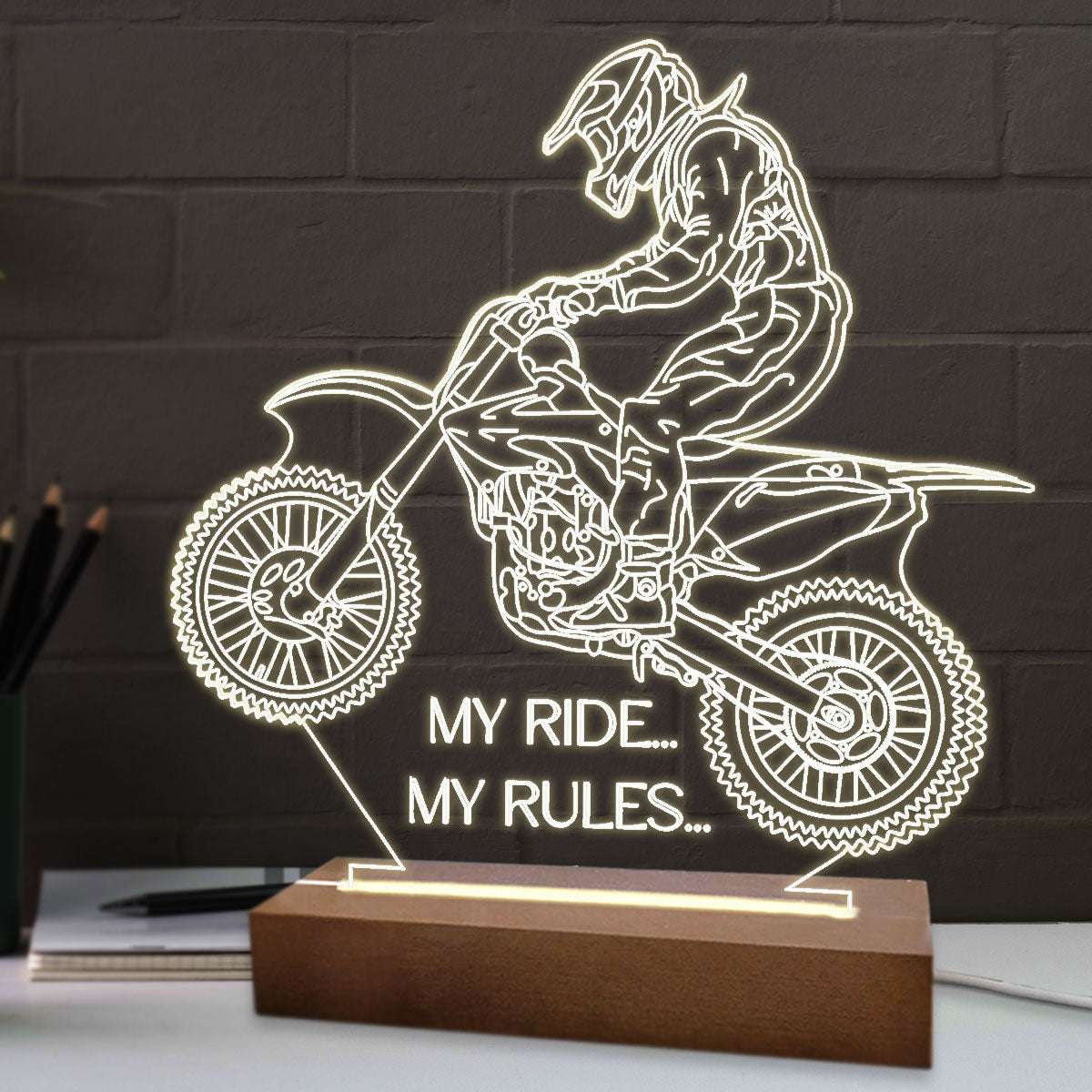 Eπιτραπέζιο φωτιστικό biker