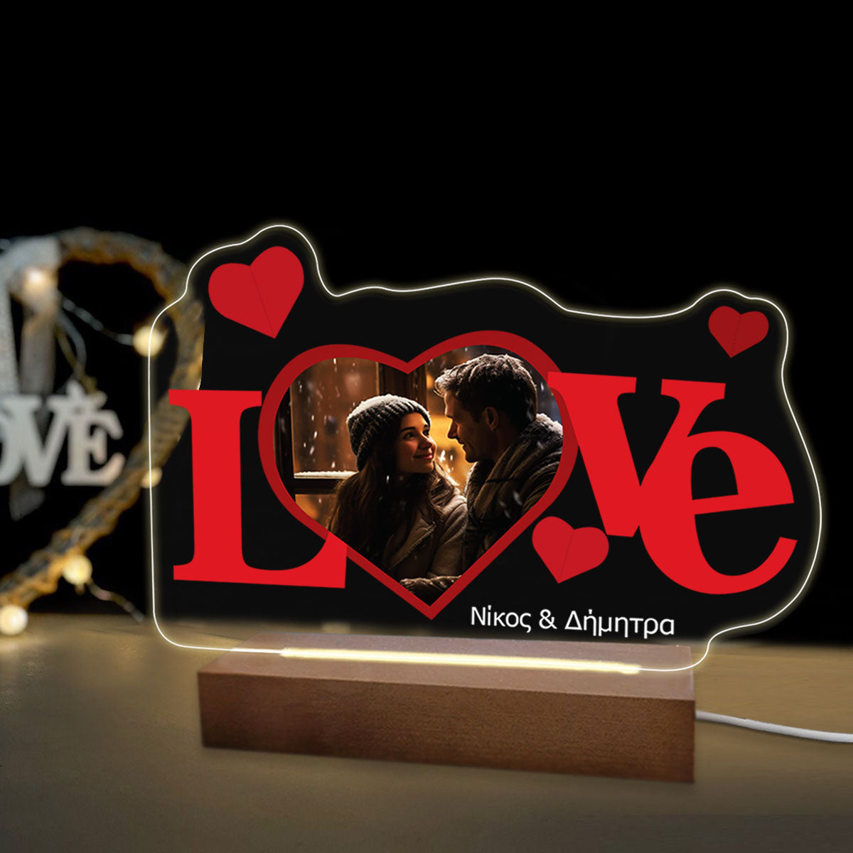 Επιτραπέζιο φωτιστικό photo love