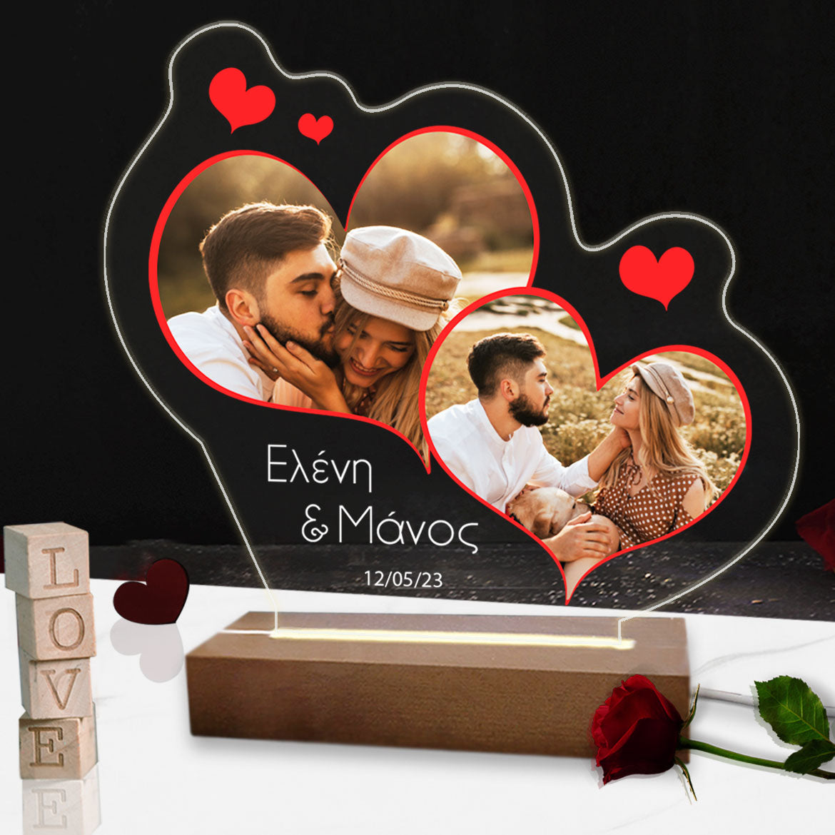 Επιτραπέζιο φωτιστικό love