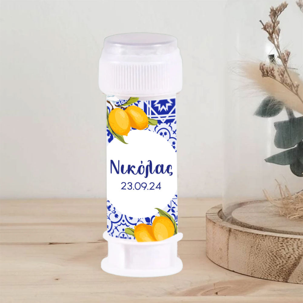 Σαπουνόφουσκα με θέμα λεμόνι