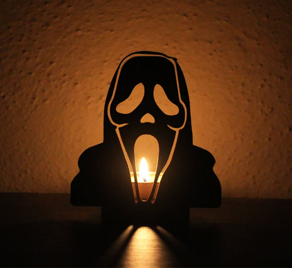 Ξύλινη φιγούρα halloween με υποδοχή για ρεσό