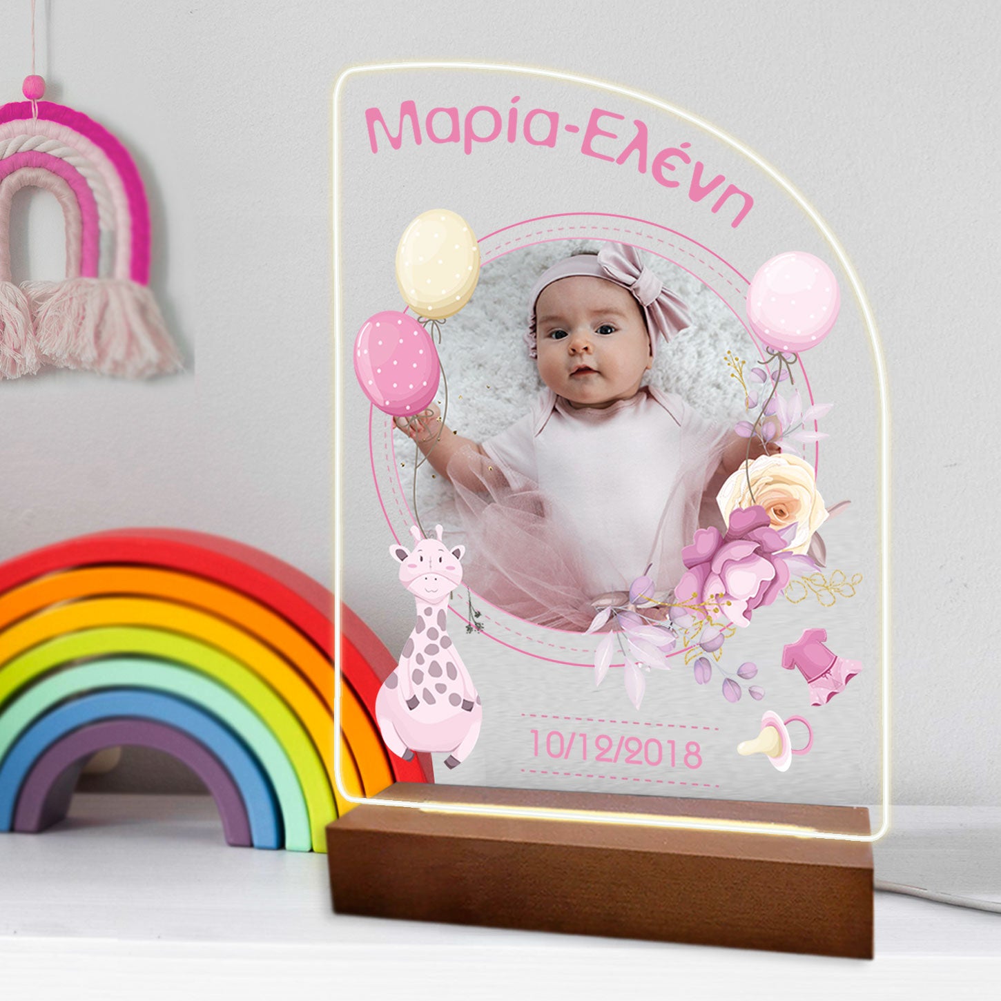 Επιτραπέζιο φωτιστικό baby girl photo