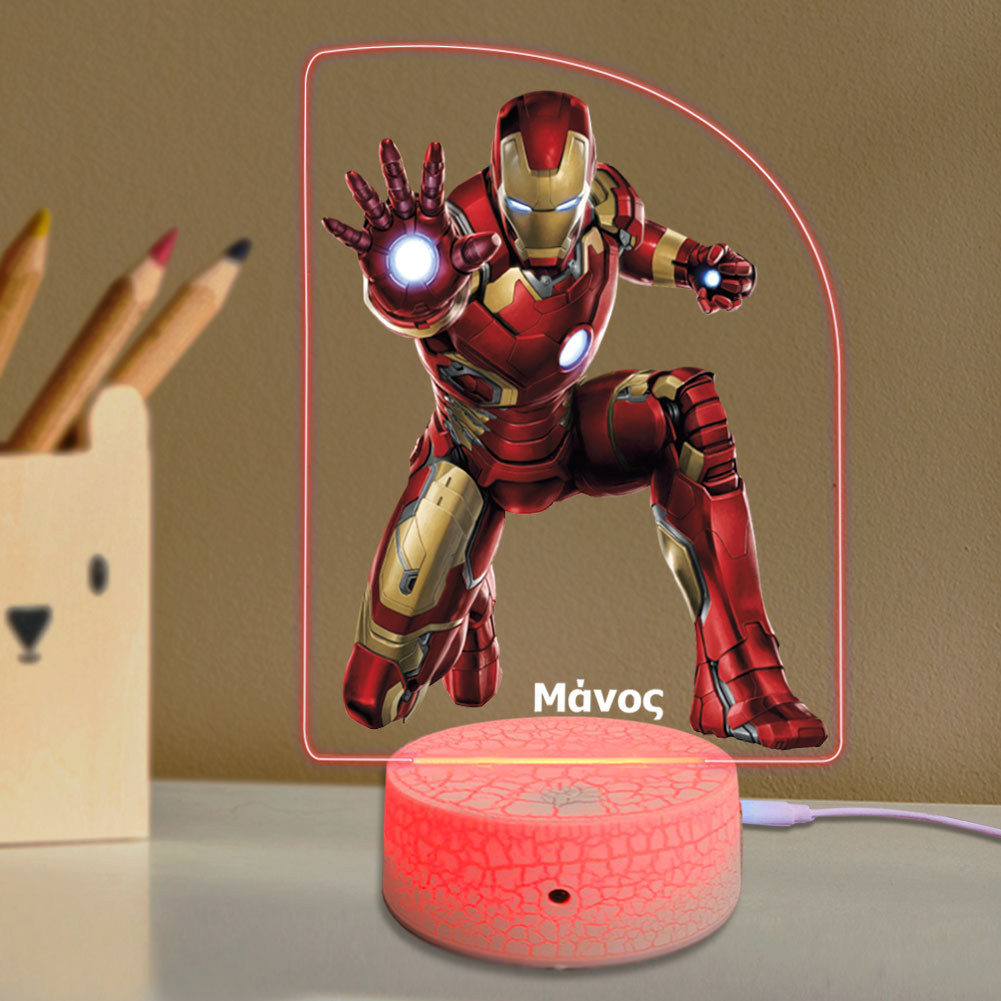 Επιτραπέζιο φωτιστικό Iron man