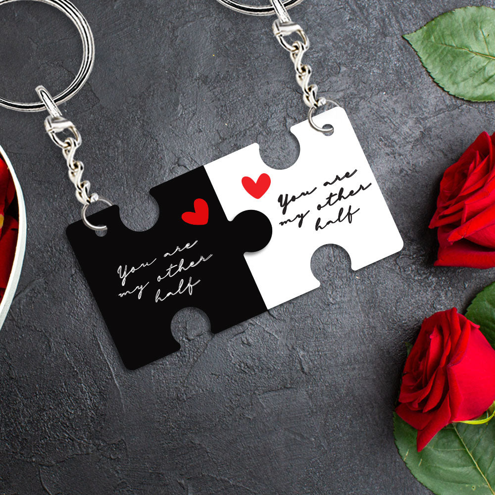 Μπρελόκ plexiglass "my other half" (σετ 2 τεμαχίων)
