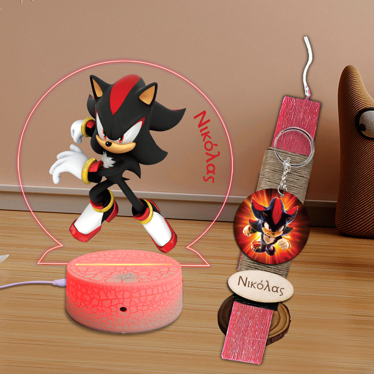 Σετ λαμπάδα με φωτιστικό plexiglass Shadow